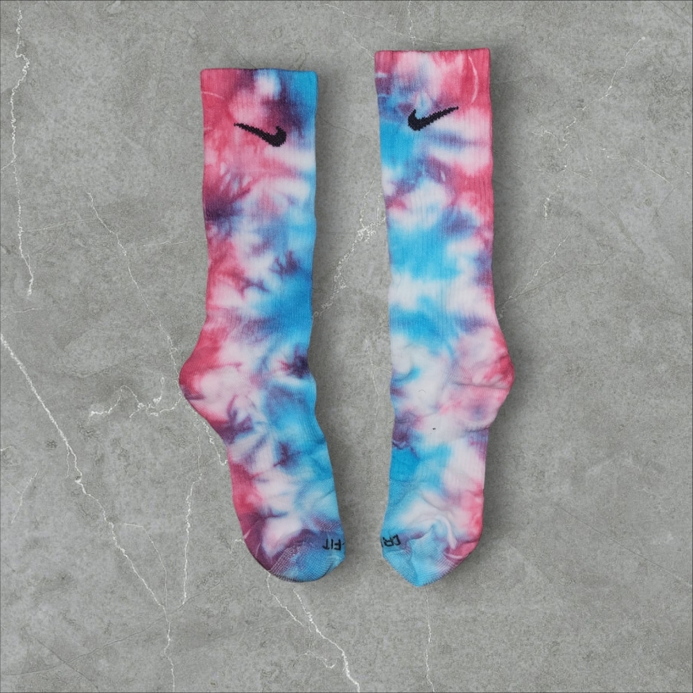 Tie dye Nike socks